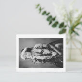 ハワイアンフラダンサー写真ハワイ ポストカード (スタンド正面)