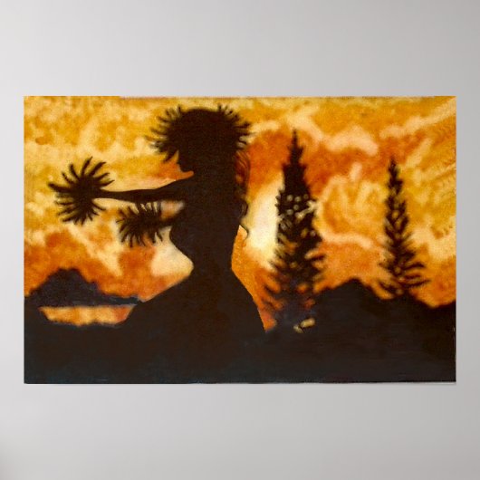 ハワイアンフラダンサー ポスター (正面)