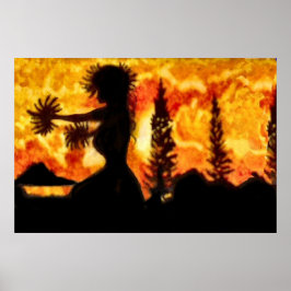 ハワイアンフラダンサー ポスター