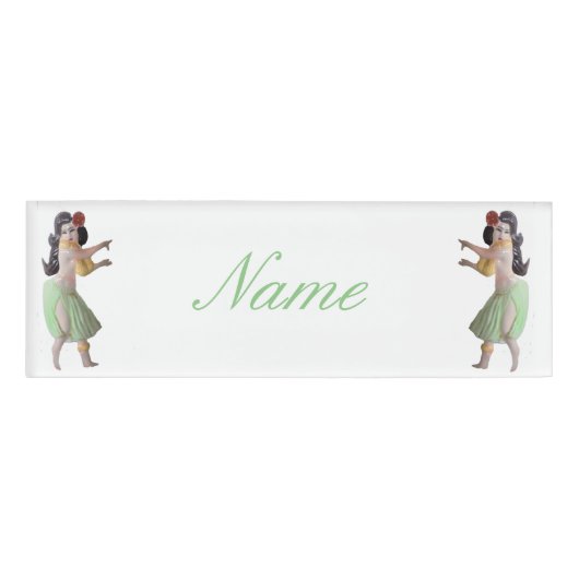 ハワイアンフラダンサーThunder_Cove 名札 (正面)