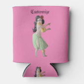 ハワイアンフラダンサーThunder_Cove 缶クーラー (正面)