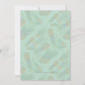 ハワイアンフラワーズカップルウェディングシャワー招待状 招待状 (裏面)