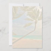 ハワイアンフラワーズパイナップルバースデーパーティー招待状 招待状 (裏面)