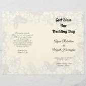 ハワイアンフラワーズビッ結婚クの式プログラム (正面)