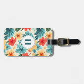 ハワイアンフラワーズラゲッジタグ ラゲッジタグ (正面横)