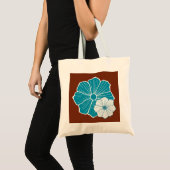 ハワイアンフラワートートバッグ トートバッグ (正面(商品))