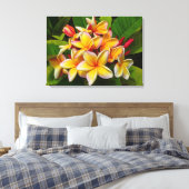 ハワイアンフランギパニ キャンバスプリント (インサイチュ (寝室))