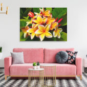 ハワイアンフランギパニ キャンバスプリント (インサイチュ (リビング))