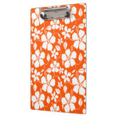 ハワイアンフラ（ハイビスカス）オレンジ クリップボード (左)