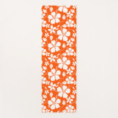 ハワイアンフラ（ハイビスカス）オレンジ ヨガマット (正面)