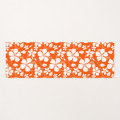 ハワイアンフラ（ハイビスカス）オレンジ ヨガマット (正面(横))