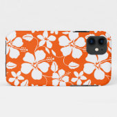 ハワイアンフラ（ハイビスカス）オレンジ Case-Mate iPhoneケース (裏面(横))