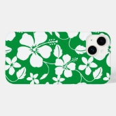 ハワイアンフラ(ハイビスカス)グリーン Case-Mate iPhoneケース (裏面 (横))