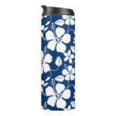 ハワイアンフラ（ハイビスカス）ネイビー タンブラー (回転右)