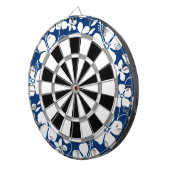 ハワイアンフラ（ハイビスカス）ネイビー ダーツボード (正面右)