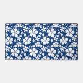 ハワイアンフラ（ハイビスカス）ネイビー デスクマット (正面)