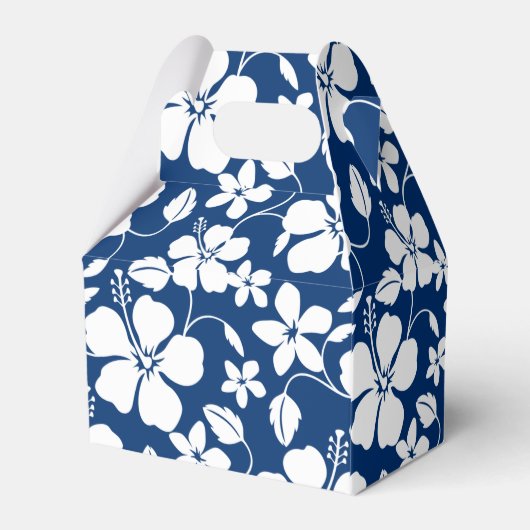 ハワイアンフラ（ハイビスカス）ネイビー フェイバーボックス (裏面サイド)