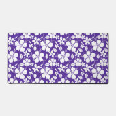 ハワイアンフラ（ハイビスカス）パープル デスクマット (正面)