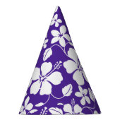 ハワイアンフラ（ハイビスカス）パープル パーティーハット (右)
