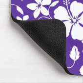 ハワイアンフラ(ハイビスカス)パープル マウスパッド (コーナー)