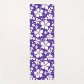 ハワイアンフラ（ハイビスカス）パープル ヨガマット (正面)