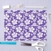 ハワイアンフラ（ハイビスカス）パープル 薄葉紙 (クラフト)