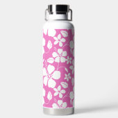 ハワイアンフラ（ハイビスカス）ピンク ウォーターボトル (背面)