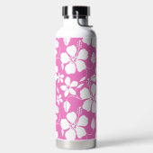 ハワイアンフラ（ハイビスカス）ピンク ウォーターボトル (左面)