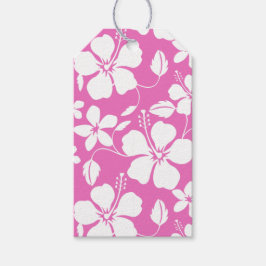 ハワイアンフラ(ハイビスカス)ピンク ギフトタグ