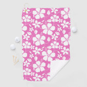 ハワイアンフラ（ハイビスカス）ピンク ゴルフタオル (インサイチュ)