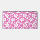 ハワイアンフラ（ハイビスカス）ピンク デスクマット (正面)