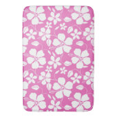 ハワイアンフラ（ハイビスカス）ピンク バスマット (正面縦)