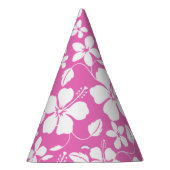 ハワイアンフラ（ハイビスカス）ピンク パーティーハット (右)