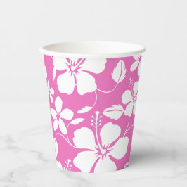 ハワイアンフラ(ハイビスカス)ピンク 紙コップ