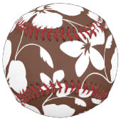 ハワイアンフラ（ハイビスカス）ブラウン ソフトボール (正面)