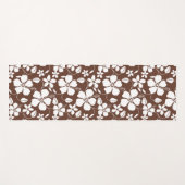 ハワイアンフラ（ハイビスカス）ブラウン ヨガマット (正面(横))