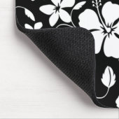 ハワイアンフラ（ハイビスカス）ブラックマウスパッド マウスパッド (コーナー)