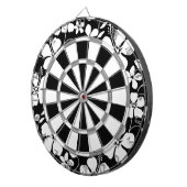 ハワイアンフラ（ハイビスカス）ブラック ダーツボード (正面右)