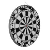 ハワイアンフラ（ハイビスカス）ブラック ダーツボード (正面左)