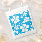 ハワイアンフラ（ハイビスカス）ブルー フェイバーバッグ (クリップ留めされた状態)