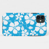 ハワイアンフラ(ハイビスカス)ブルー Case-Mate iPhoneケース (裏面(横))
