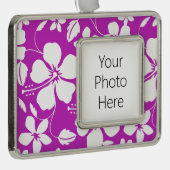 ハワイアンフラ（ハイビスカス）ベリー シルバープレートフレームオーナメント (右)