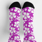 ハワイアンフラ（ハイビスカス）ベリー ソックス (上部)