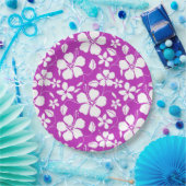 ハワイアンフラ（ハイビスカス）ベリー ペーパープレート (パーティー)