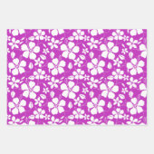 ハワイアンフラ（ハイビスカス）ベリー ラッピングペーパーシート (正面3)