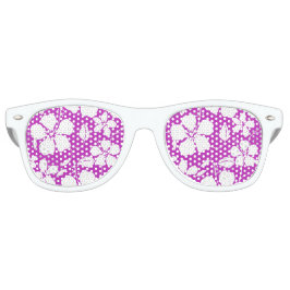 ハワイアンフラ（ハイビスカス）ベリー レトロサングラス