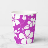 ハワイアンフラ（ハイビスカス）ベリー 紙コップ (裏面)