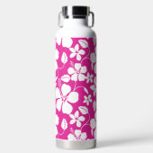 ハワイアンフラ（ハイビスカス）ホットピンク ウォーターボトル (正面)