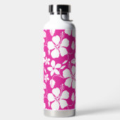ハワイアンフラ（ハイビスカス）ホットピンク ウォーターボトル (左面)