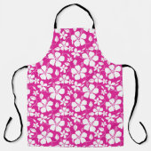 ハワイアンフラ（ハイビスカス）ホットピンク エプロン (正面)